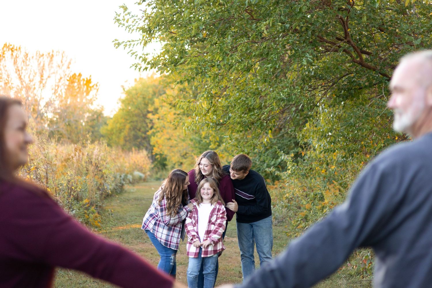 Central, Illinois Family Photographer captures a family together at Centennial Park, Springfield, IL