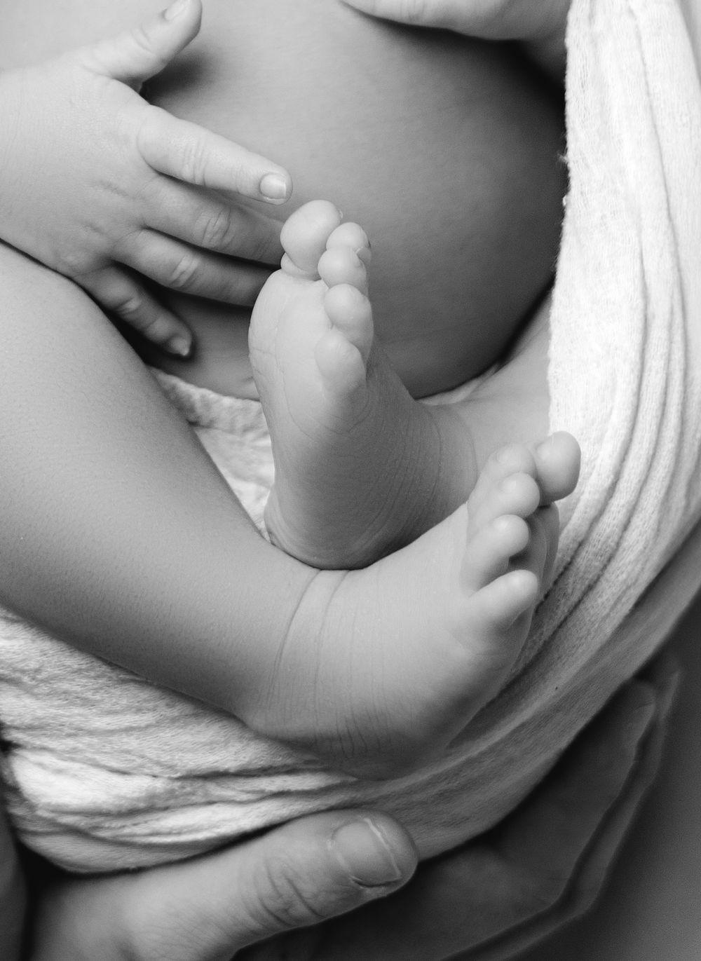 newborn macro photographer in Greensboro in studio
