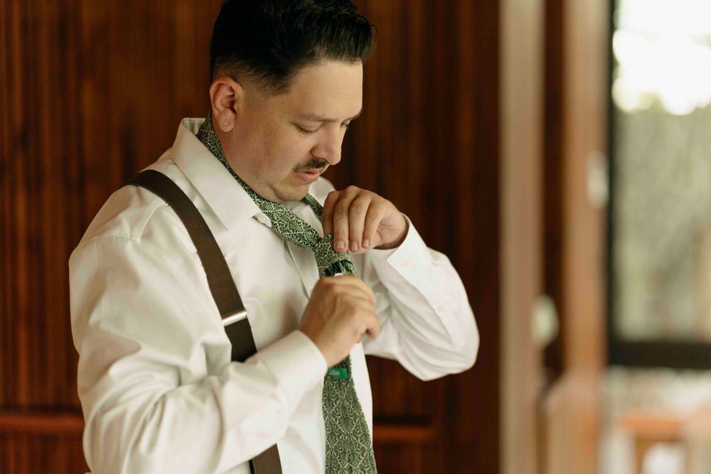 A Costa Rica wedding morning at Rio Perdido hotel room.