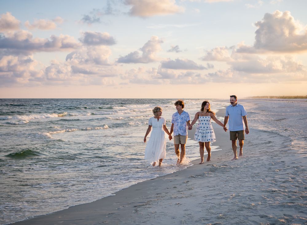 Orange Beach Alabama family photography sunset beach