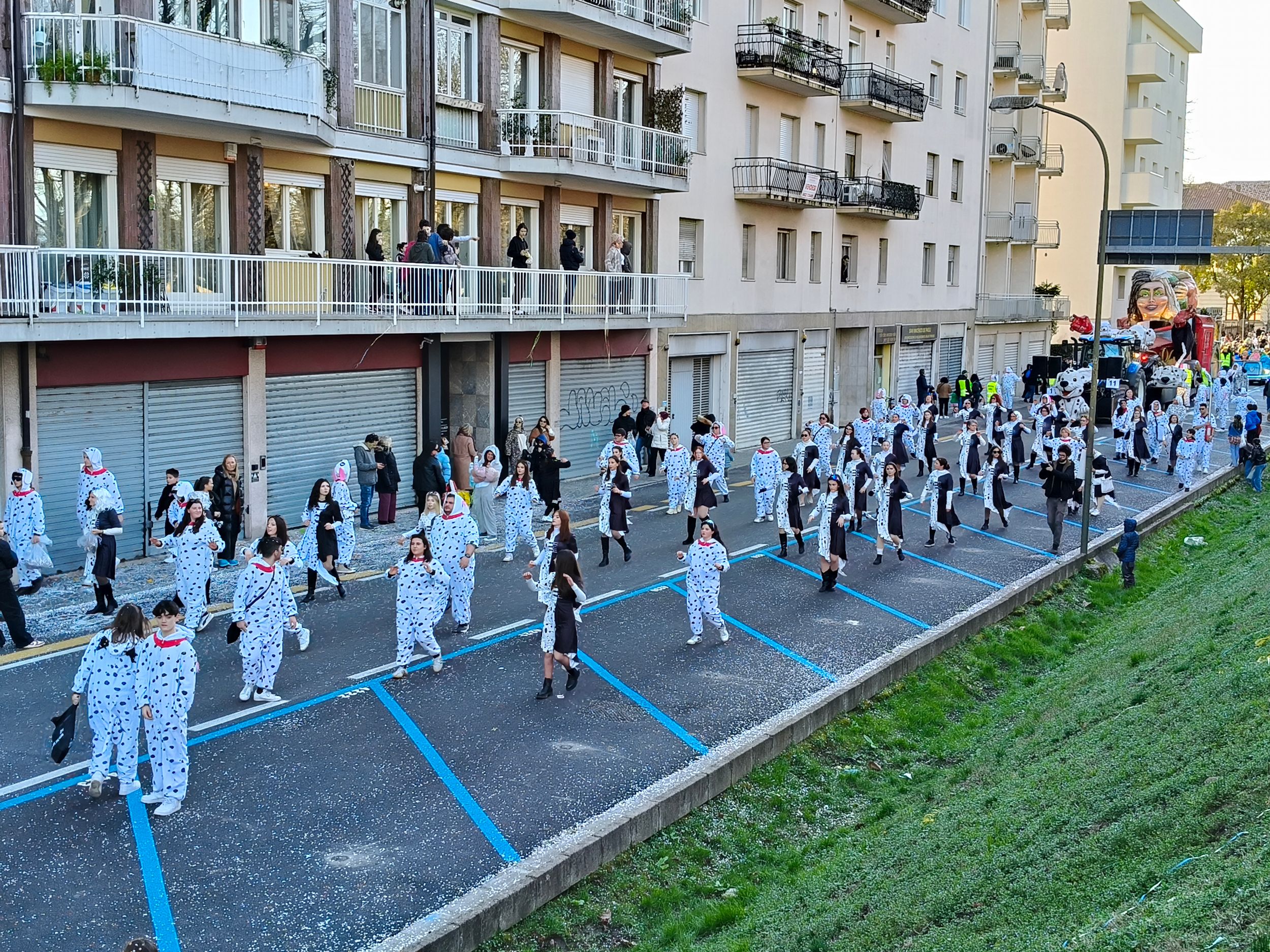 Treviso Carnival Parade 2026. The Selva del Montello Carnival Committee with the show “The Charge of the 101”.