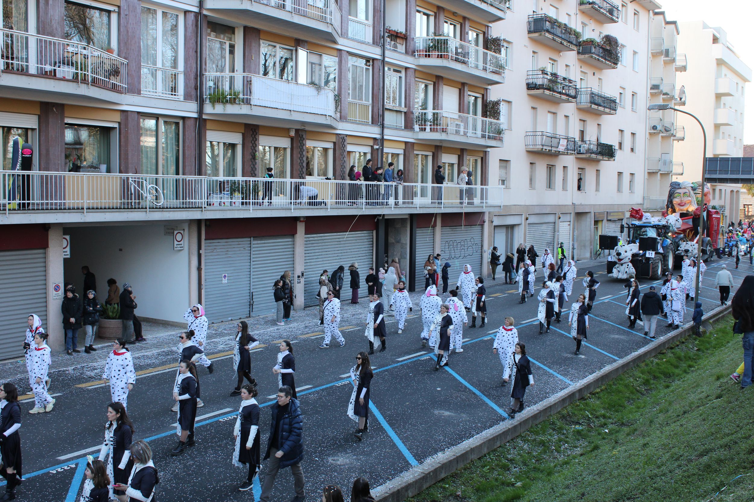 Treviso Carnival Parade 2026. The Selva del Montello Carnival Committee with the show “The Charge of the 101”.