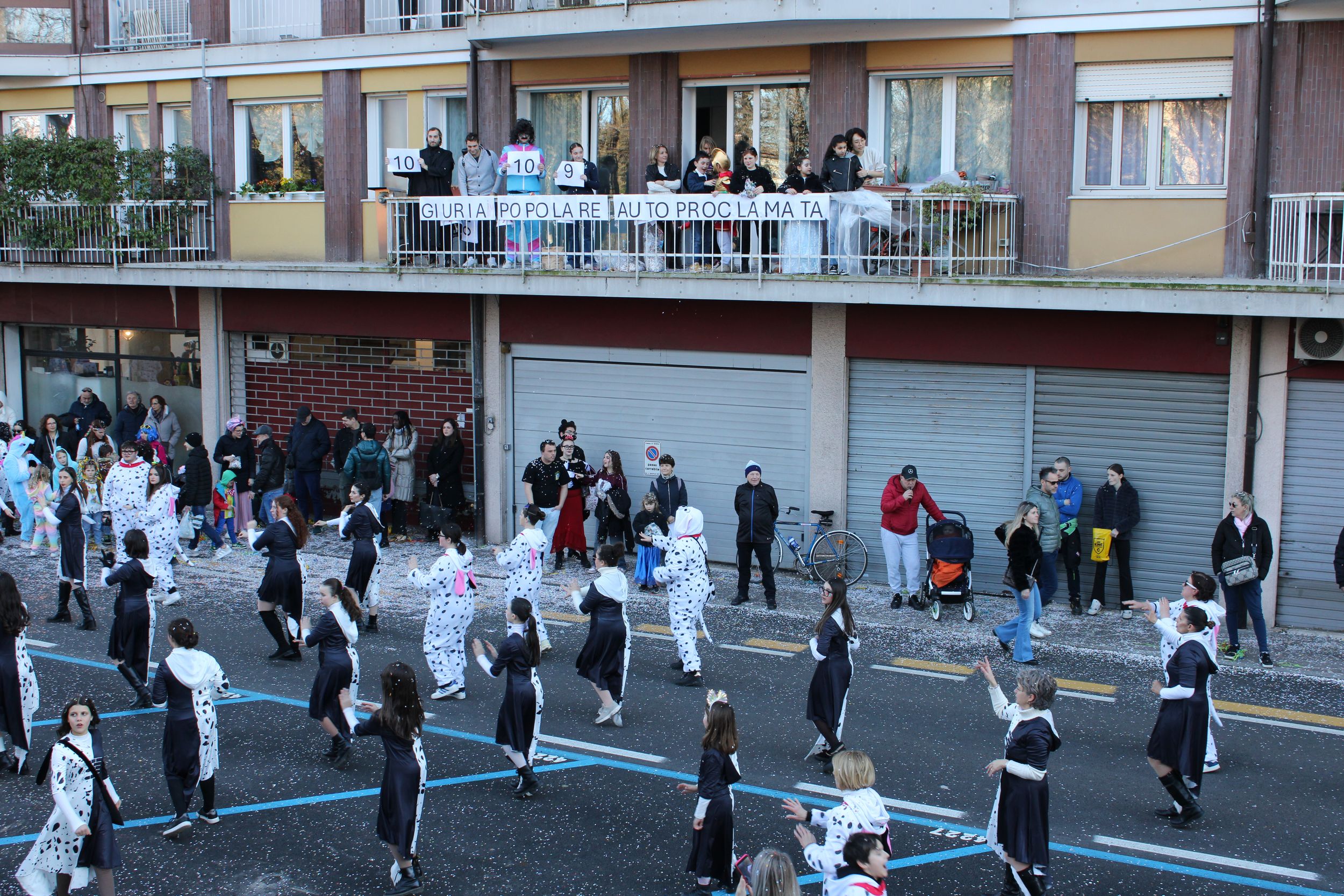 Treviso Carnival Parade 2026. The Selva del Montello Carnival Committee with the show “The Charge of the 101”.
