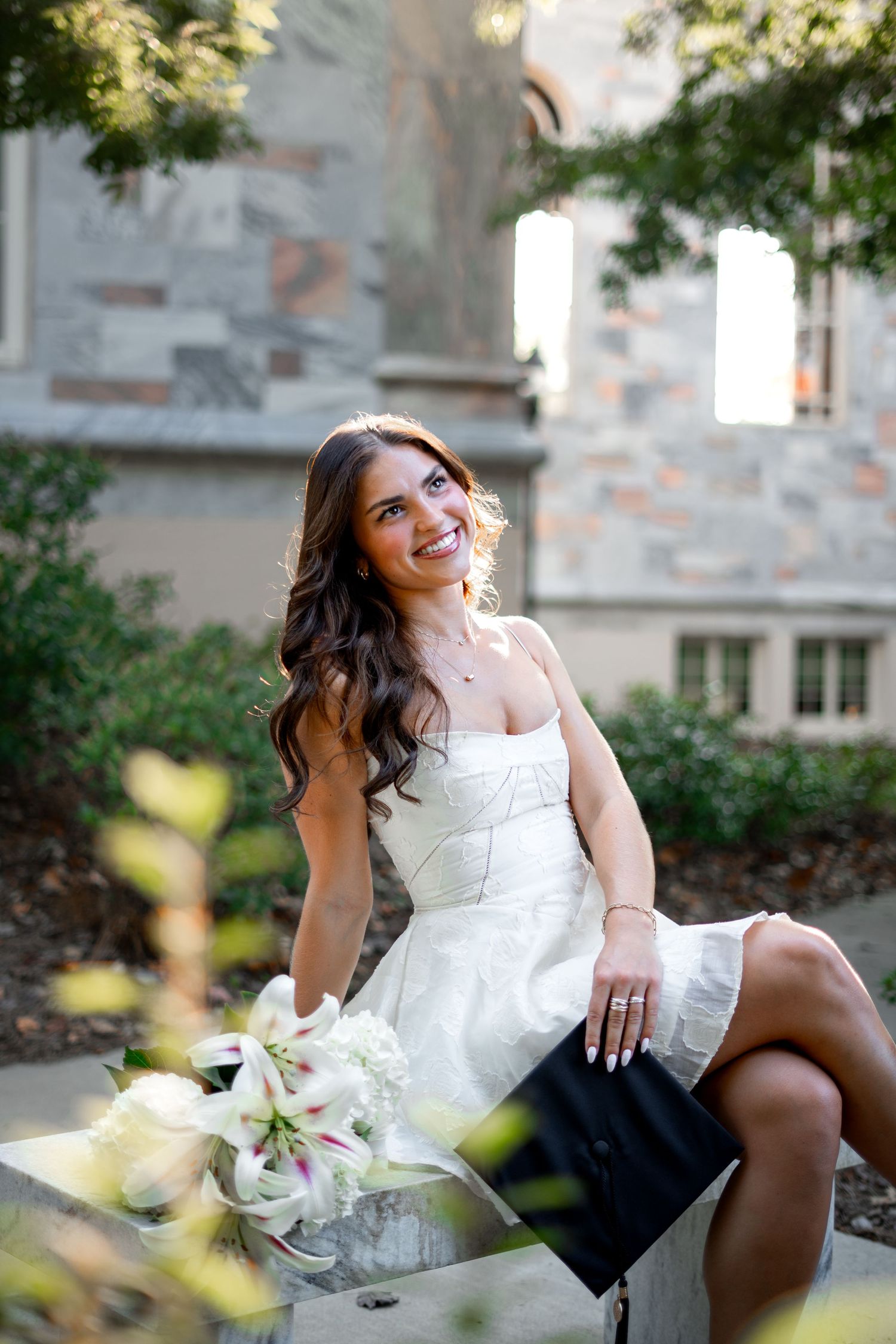 Emory University student grad photos in atlanta Georgia before commencement