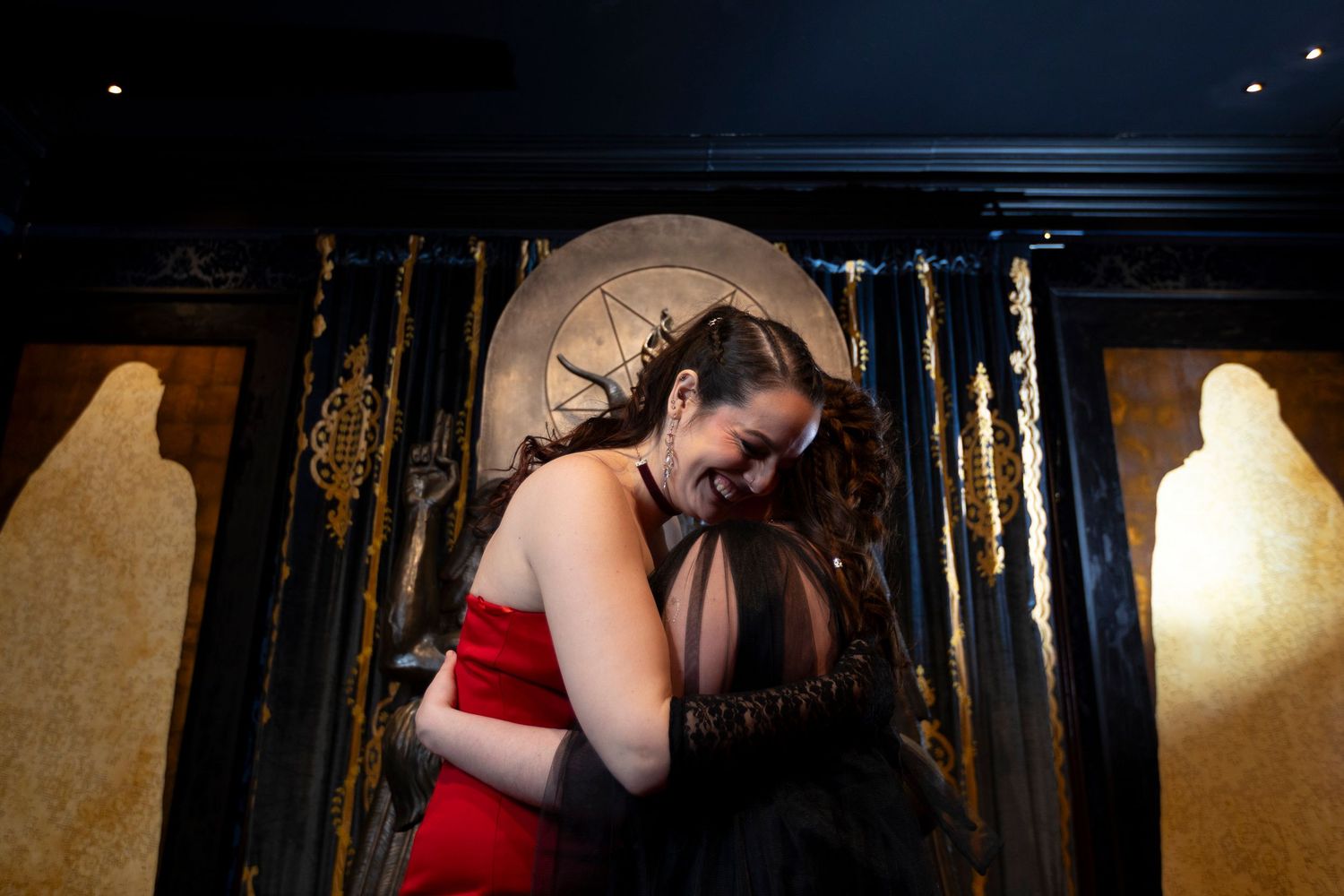A wedding ceremony for a romantic queer couple in love.