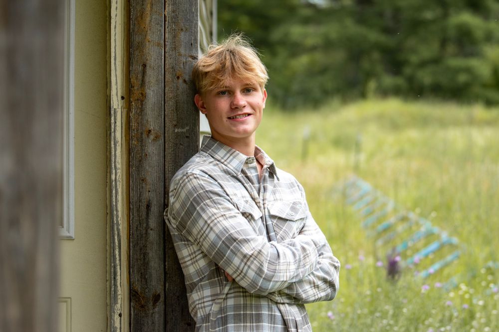 A series of casual portraits against a light-colored wall and natural outdoor background.