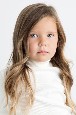 Little girls portrait by child headshot photographer in Menifee.