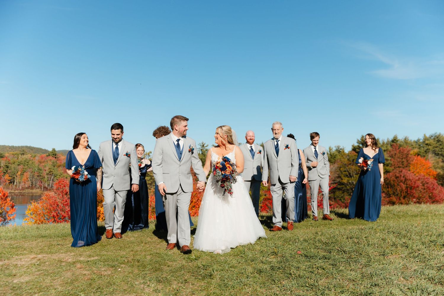 Kitz Farm Wedding Photographer NH  Southern NH Documentary Wedding Photographer NH Barn Wedding Venue Fall Wedding New England Bride