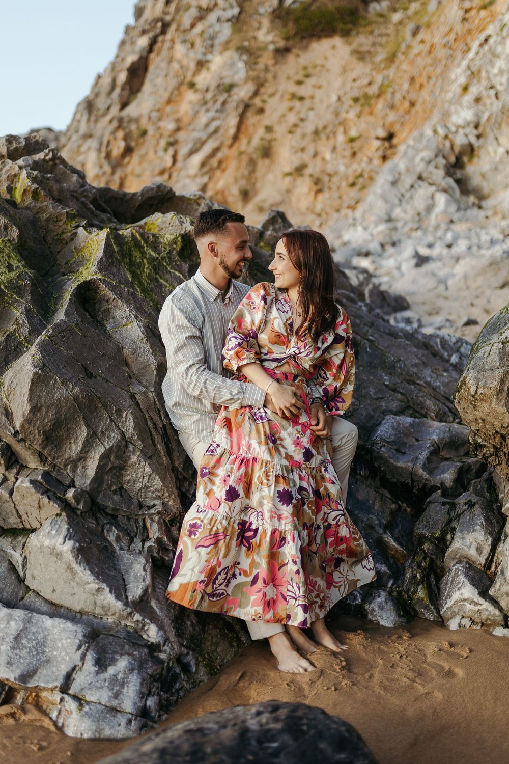 jo matos fotografia, sessão fotográfica de noivado, sessão fotográfica noivado na praia, sessão fotográfica Sintra, sessão na praia