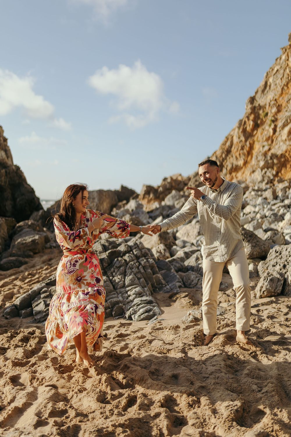 jo matos fotografia, sessão fotográfica de noivado, sessão fotográfica noivado na praia, sessão fotográfica Sintra, sessão na praia