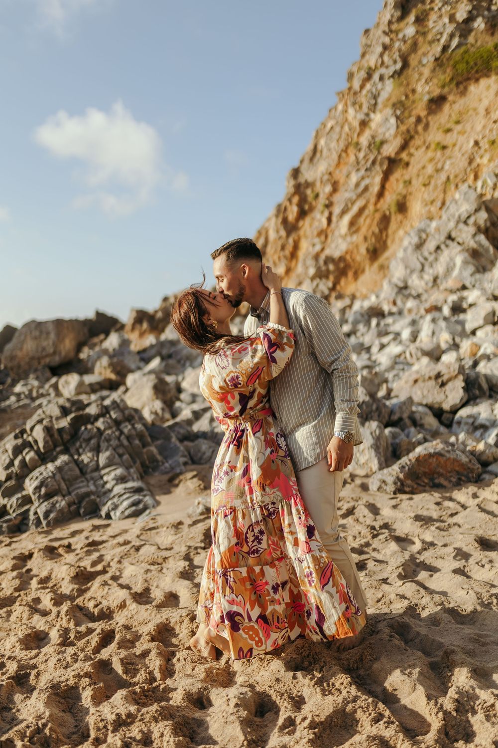 jo matos fotografia, sessão fotográfica de noivado, sessão fotográfica noivado na praia, sessão fotográfica Sintra, sessão na praia