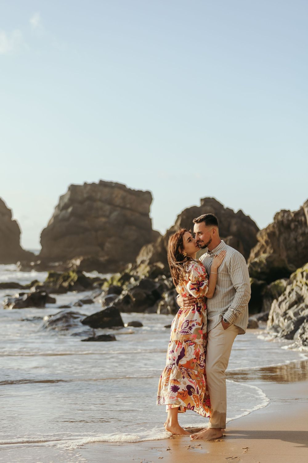 jo matos fotografia, sessão fotográfica de noivado, sessão fotográfica noivado na praia, sessão fotográfica Sintra, sessão na praia