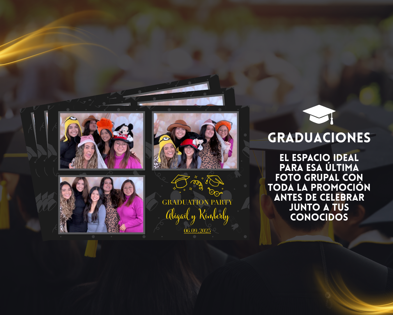 Cabina abierta Open Booth Deluxe para eventos en Guatemala con animaciones