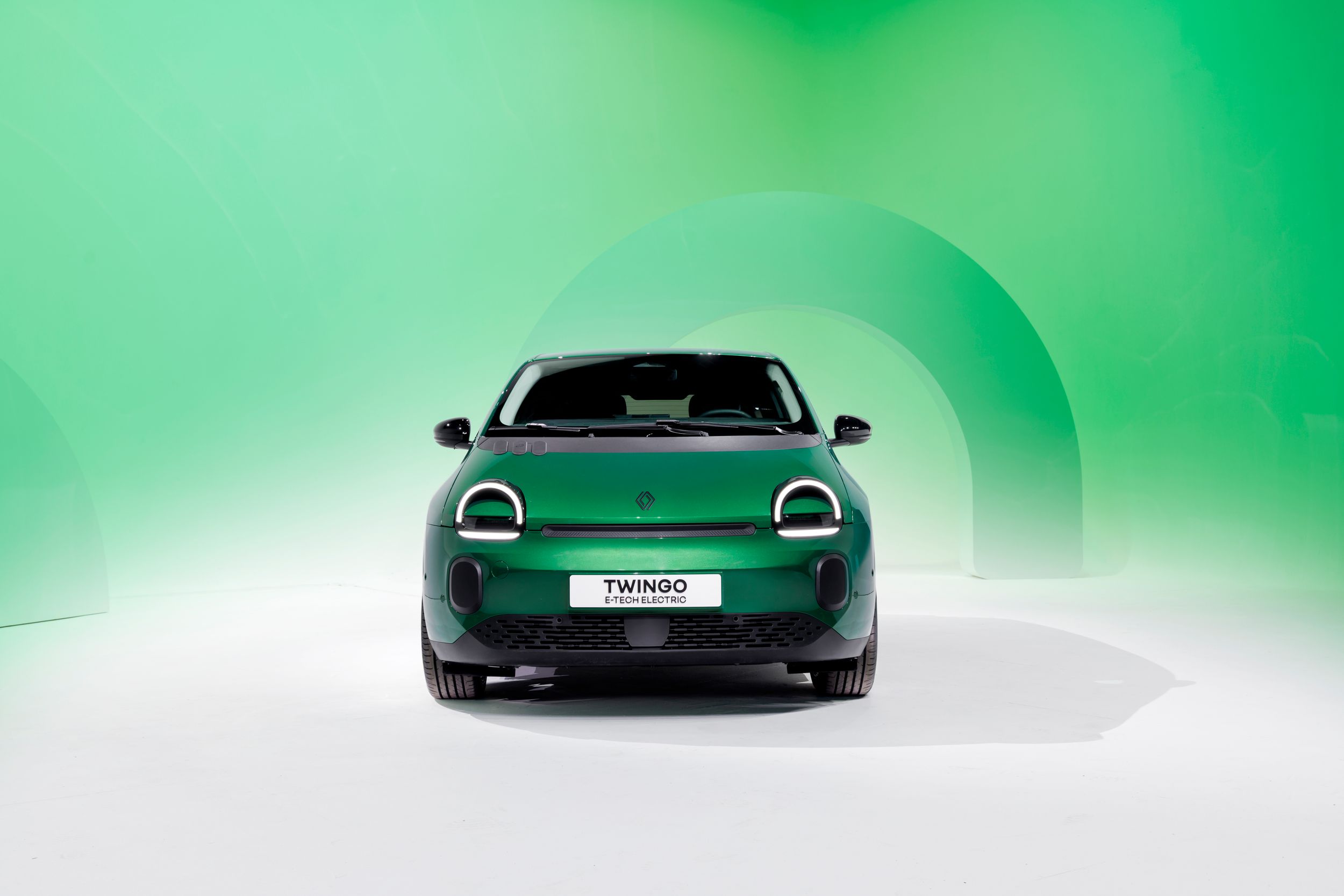 Photographie de studio concept-car Renault Twingo vert électrique