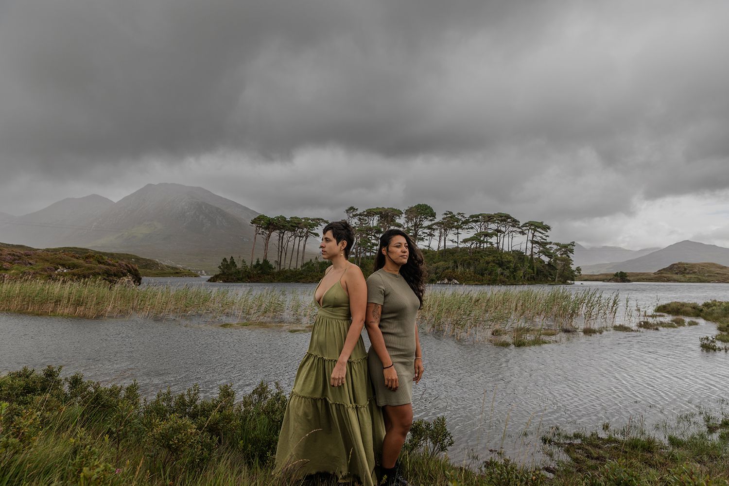 Summer colours across Connemara mountains and valleys