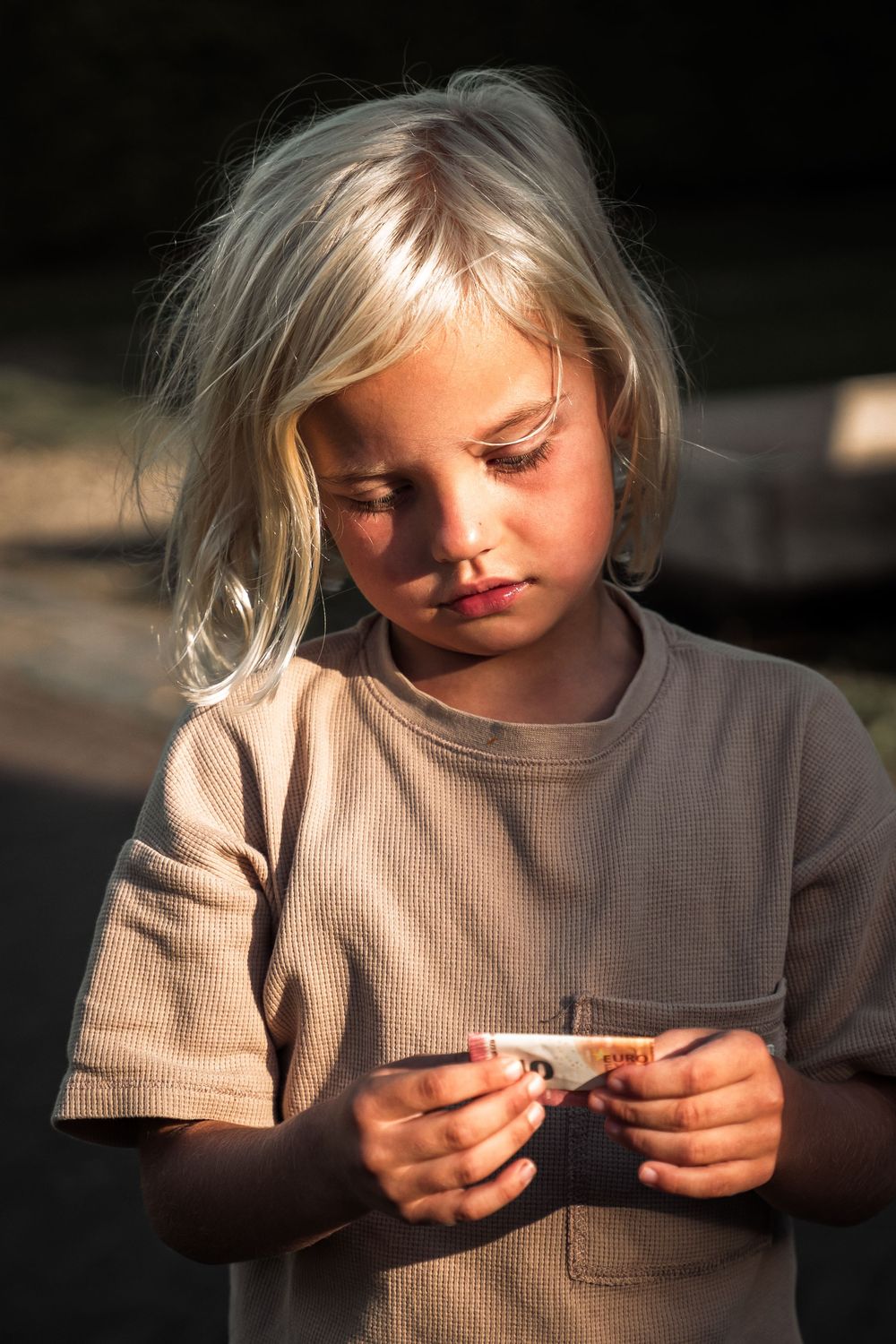 Soft natural lighting illuminates a quiet contemplative moment.