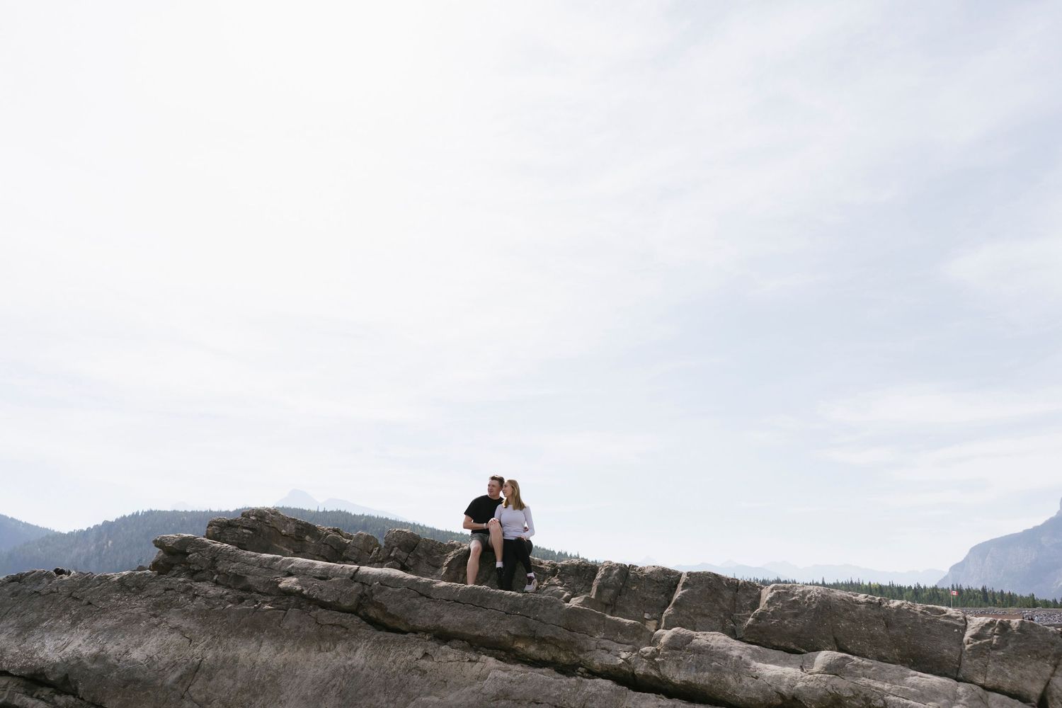 Lake Minnewanka Proposal in Banff | Matt + Kate