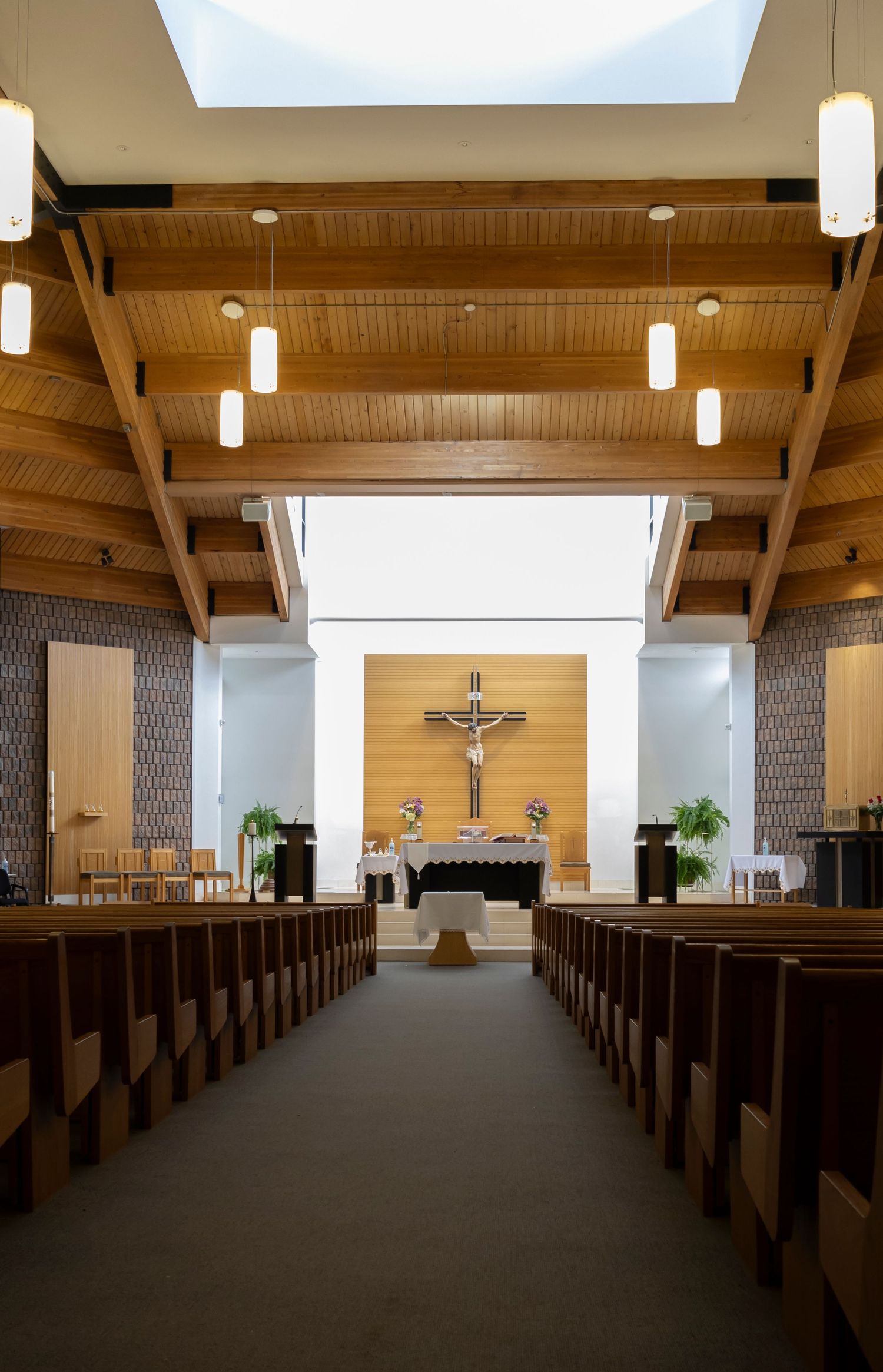Aisle in a Church leading up to the front