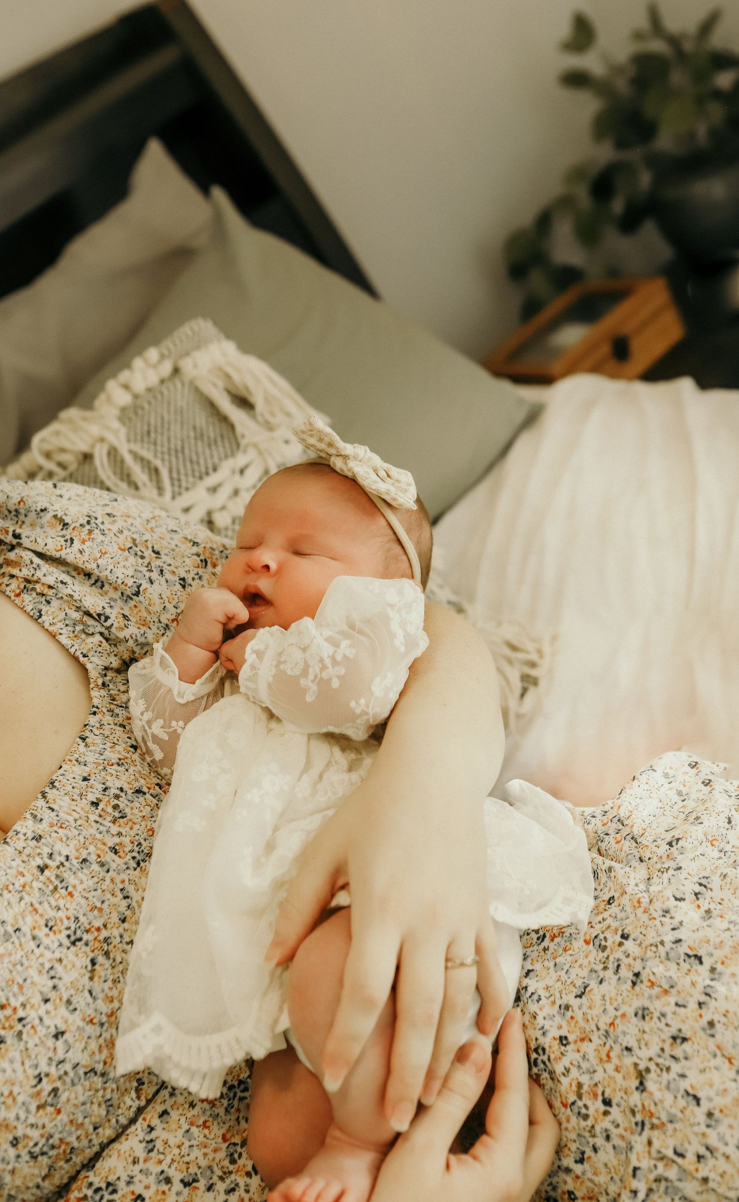 Baby sleeping during newborn lifestyle