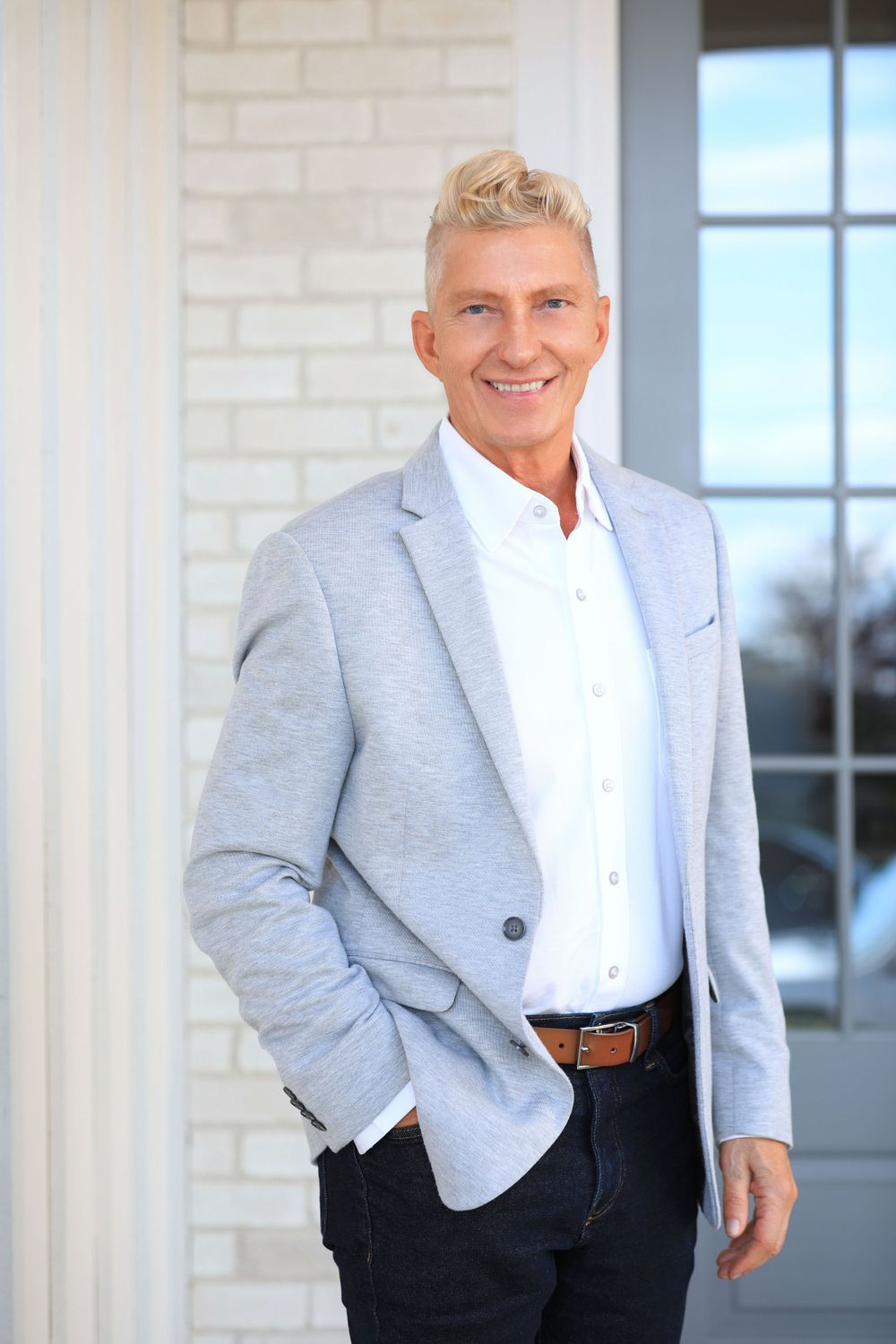 Outdoor natural light and men's lifestyle business shoot and men's headshots.
