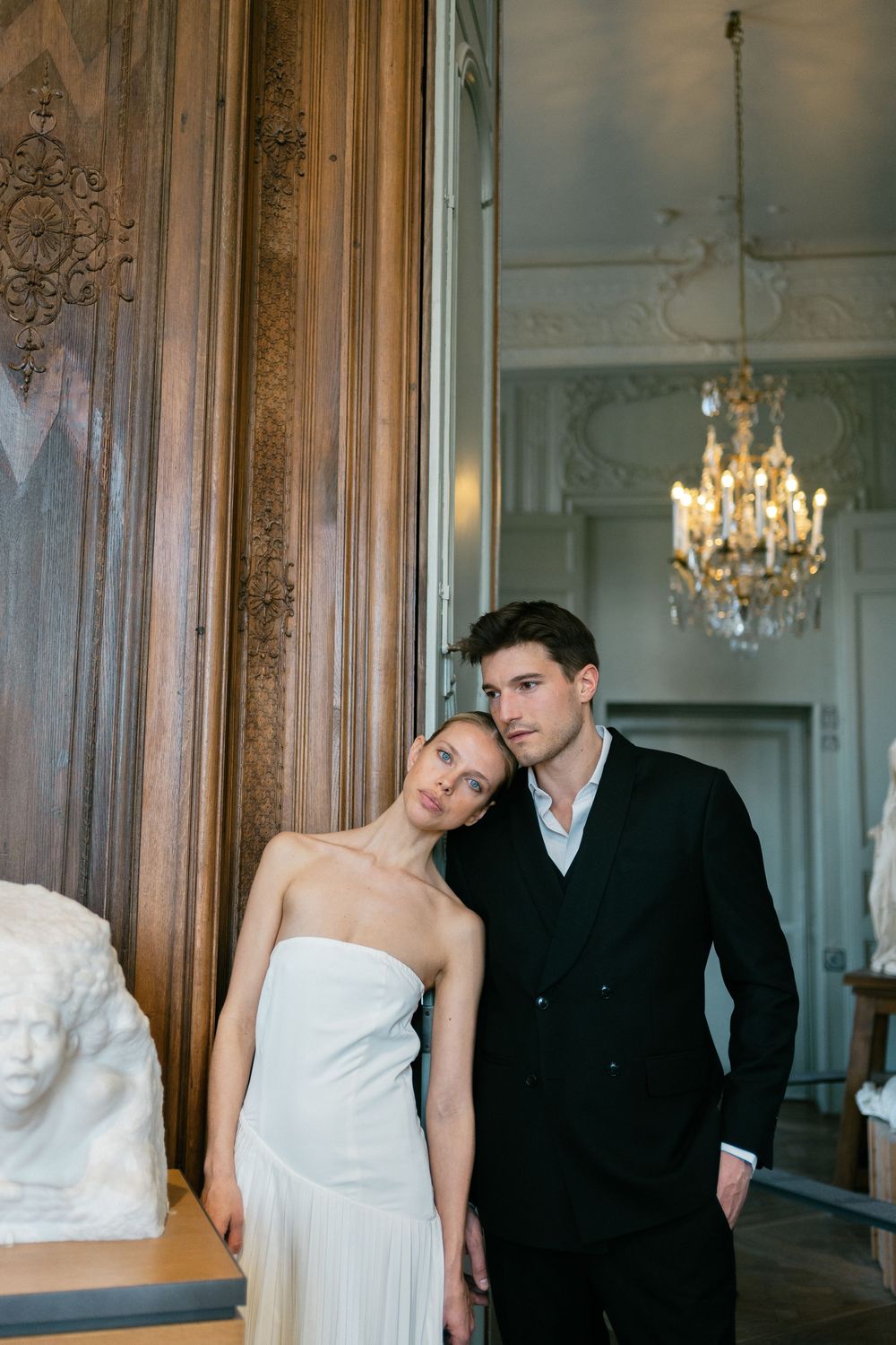 Musee Rodin Paris wedding photoshoot. Musee Rodin Elopement. Paris editorial photographer. Paris film photographer.