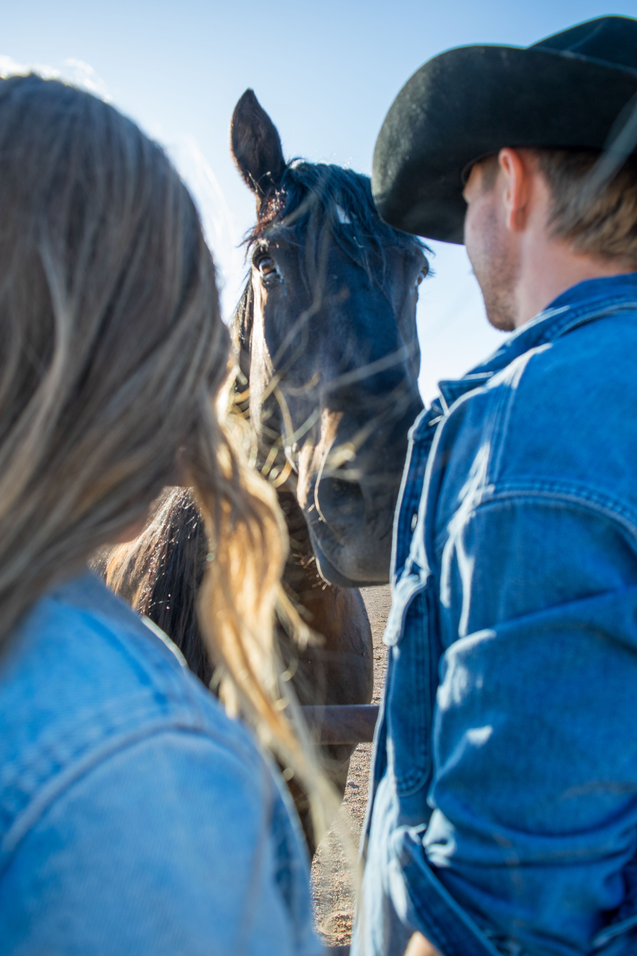 couple in rural Marana, Arizona at White Stallion Ranch