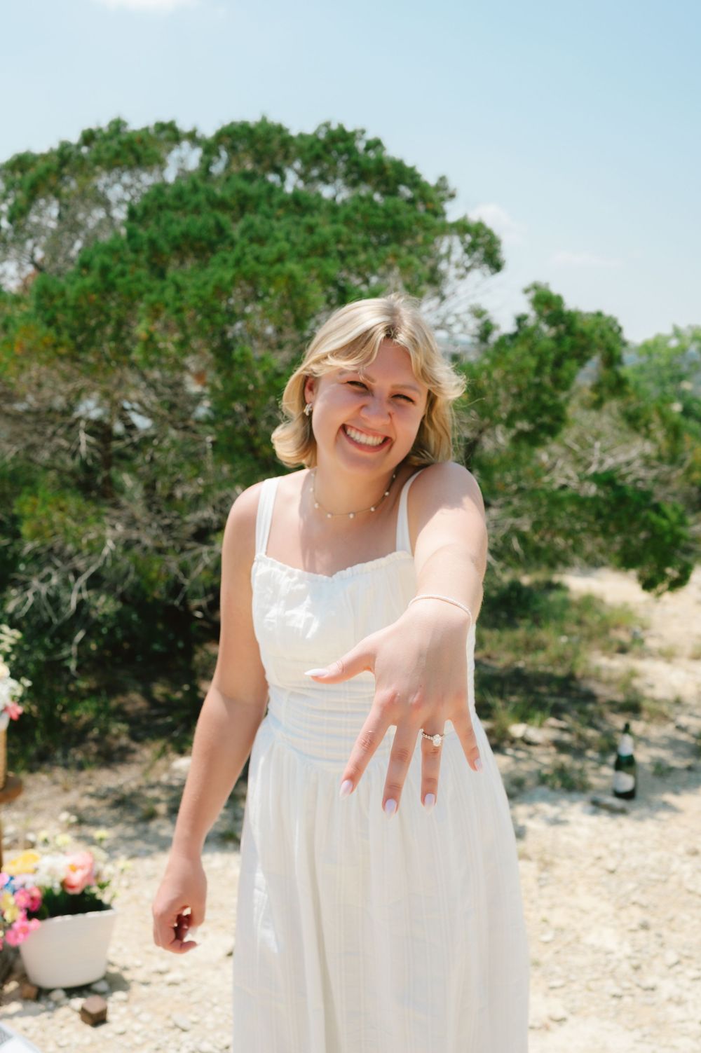 Surprise proposal and engagement photography in Canyon Lake, Texas
