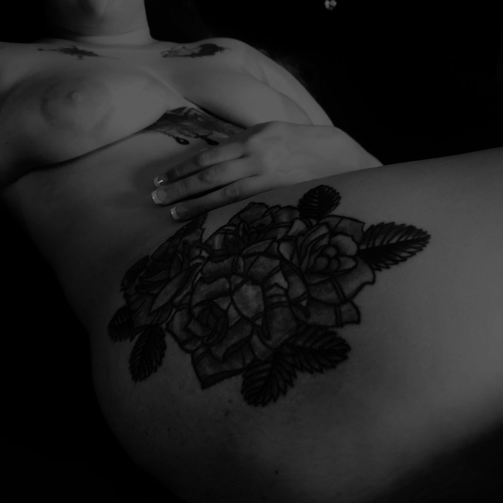 BNW, Black & White, Black and White, Nudity, Adult, Tattoo, Boudoir