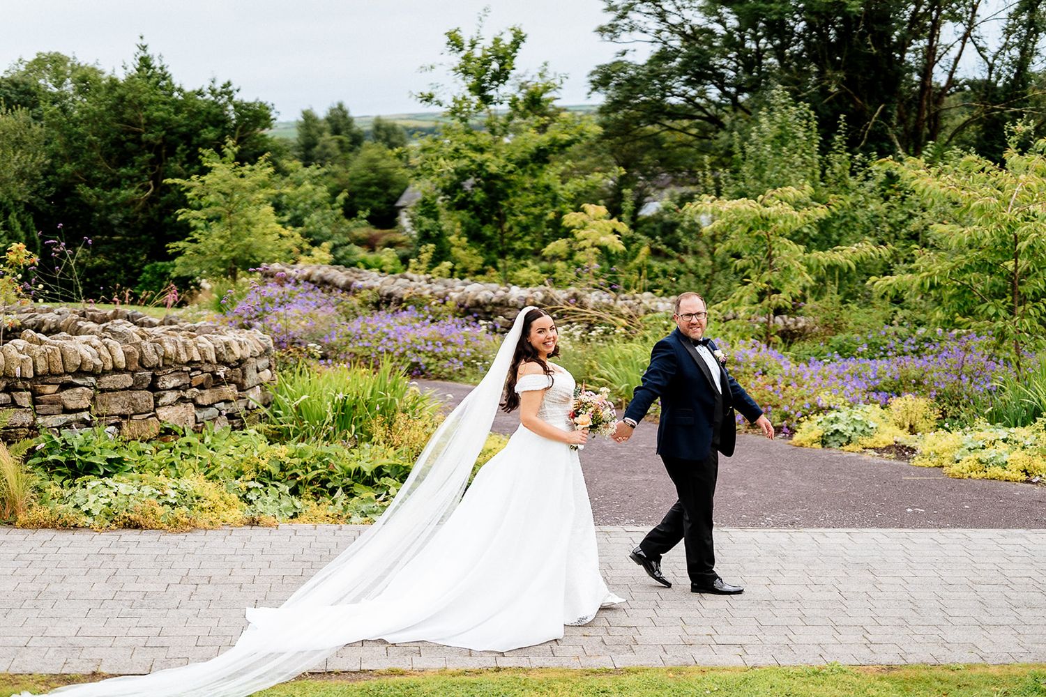A series of wedding photos showing a couple Fernhill Hill House Hotel wedding photos by Sarah Kate Photography