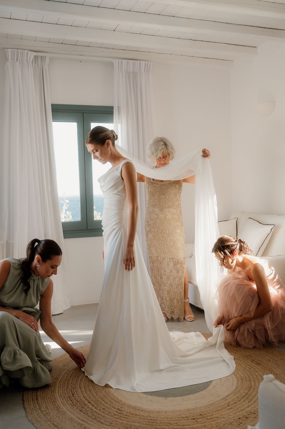 elegant island wedding photographer in Tinos Mykonos Greece