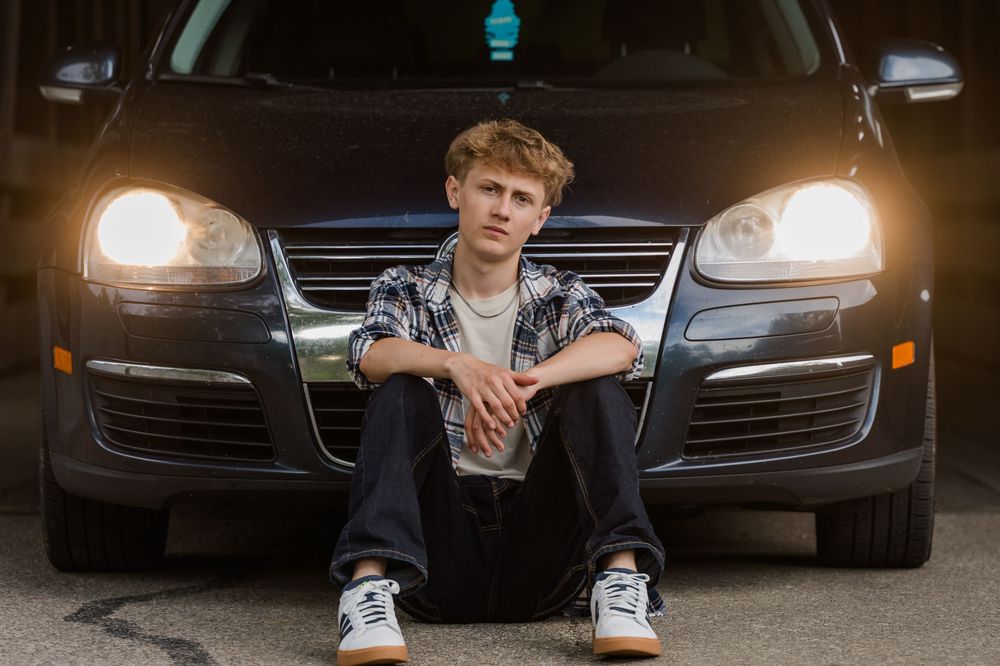 Columbus Indiana Senior session Mill Race Park