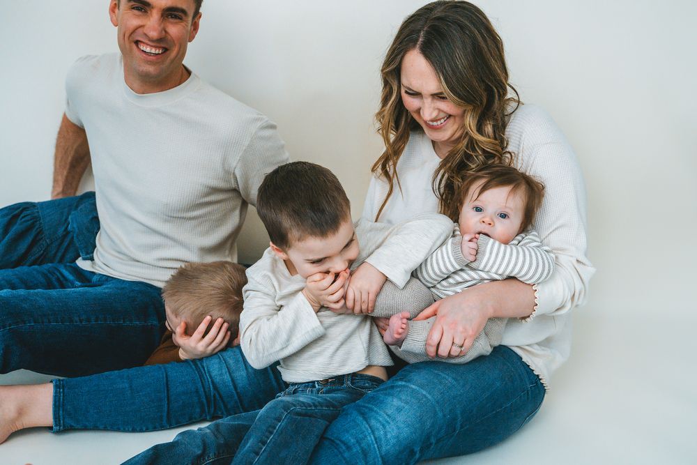 family, studio, lifestyle, West Michigan