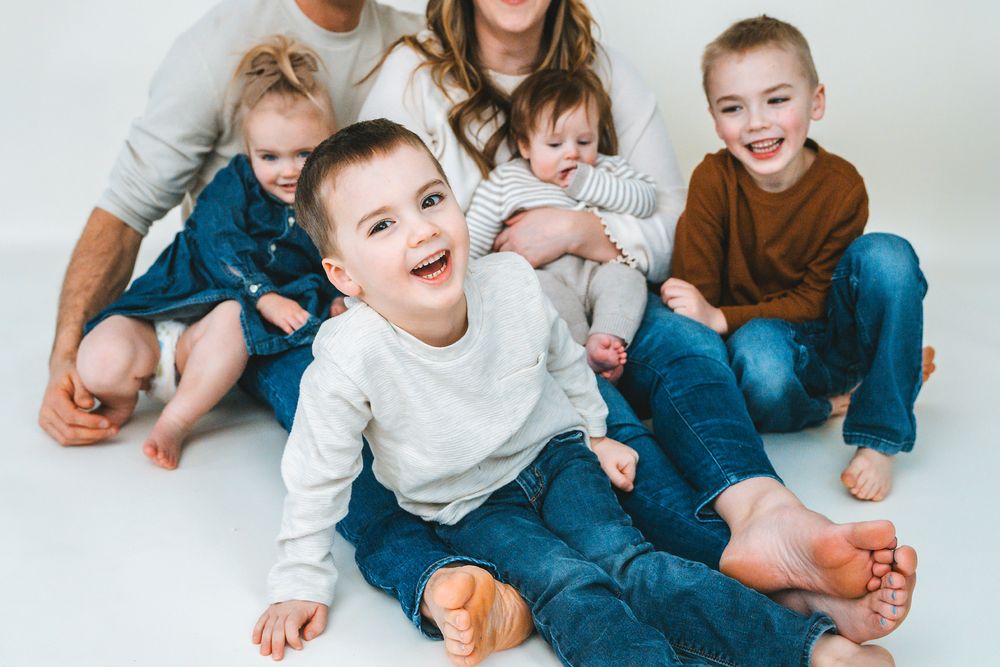 family, studio, lifestyle, West Michigan