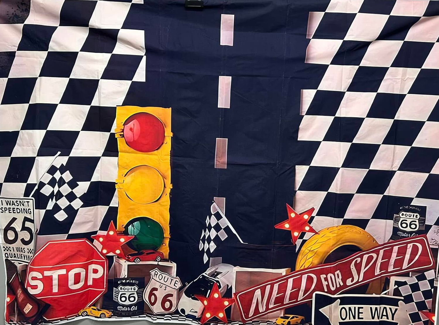 Racing backdrop