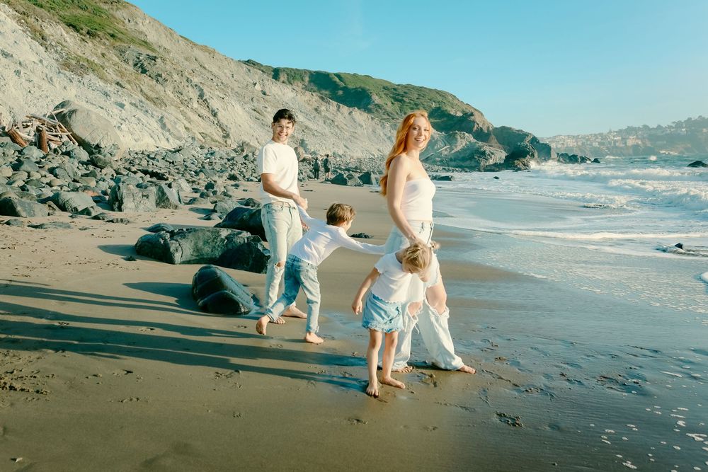 Golden hour family photography San Francisco
