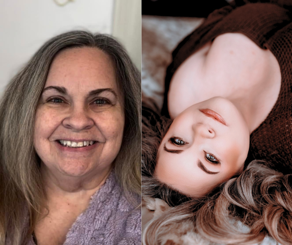 A collage of headshots showing different people smiling and expressing joy in casual poses.