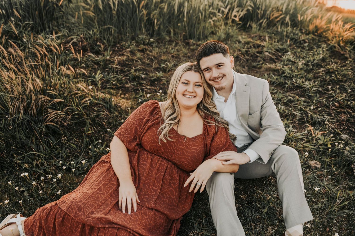 Romantic engagement session near Grapevine Lake in Flower Mound Texas.