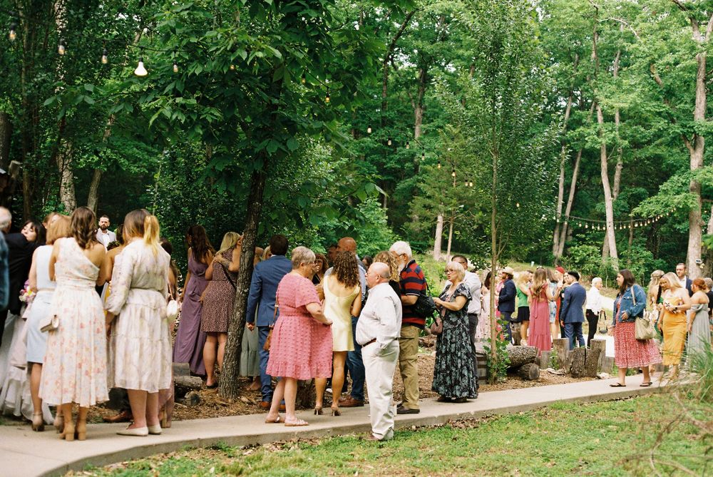 renaissance wine garden wedding cocktail hour