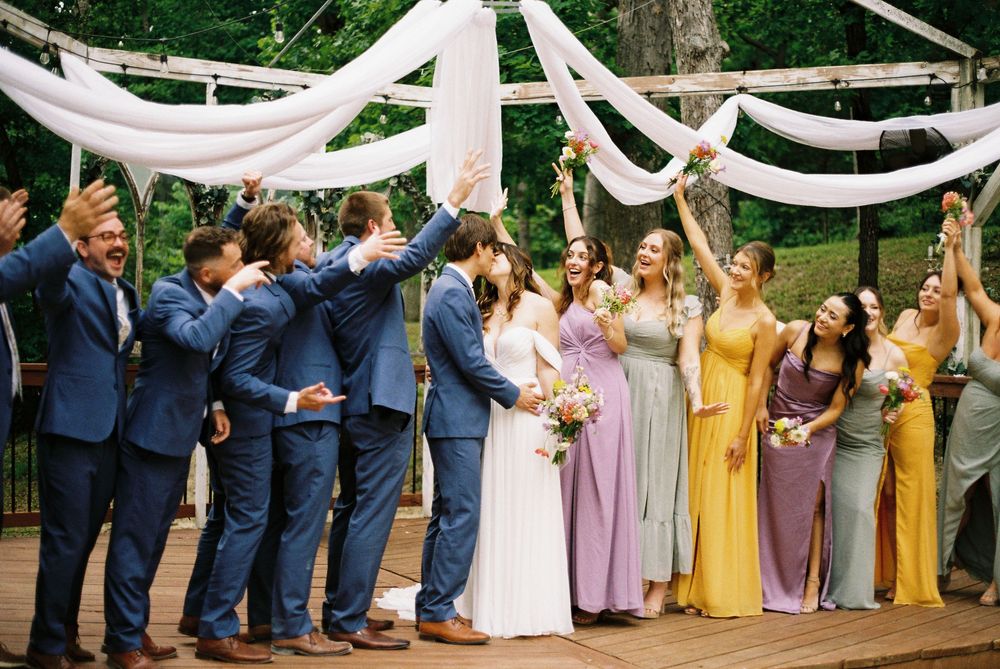 renaissance wine garden bridal party