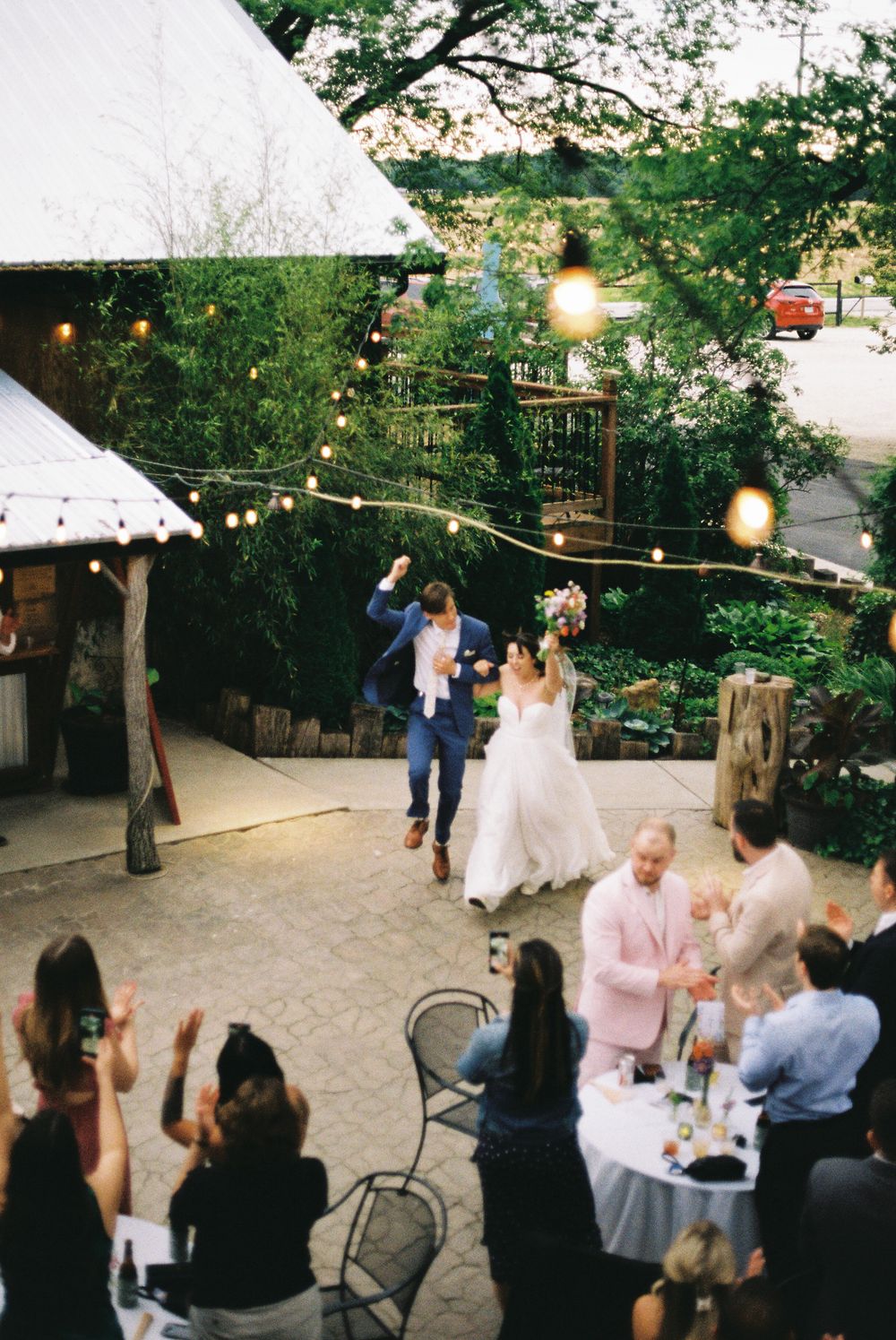 St. Louis wedding reception on 35mm film