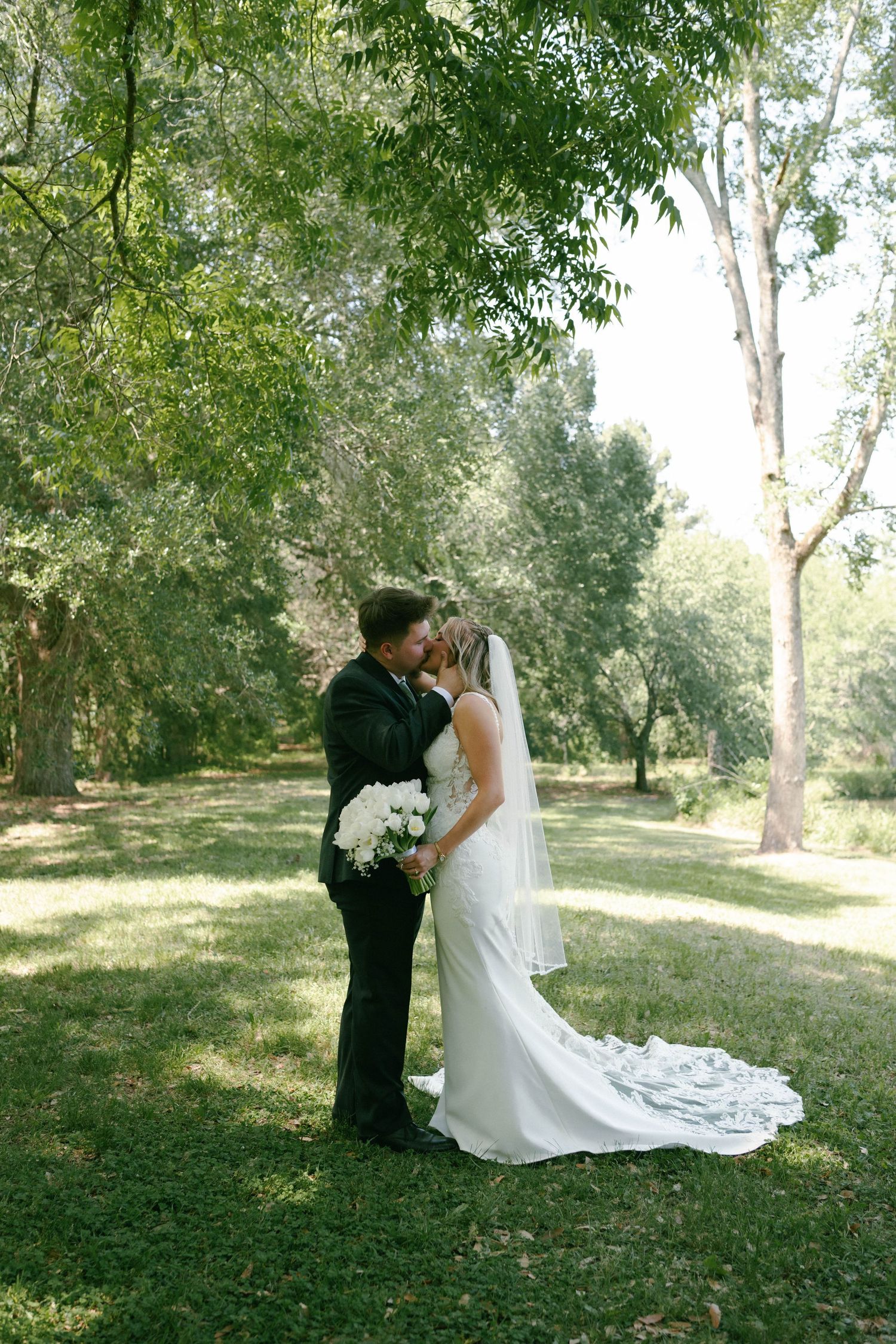 couple walking and laughing