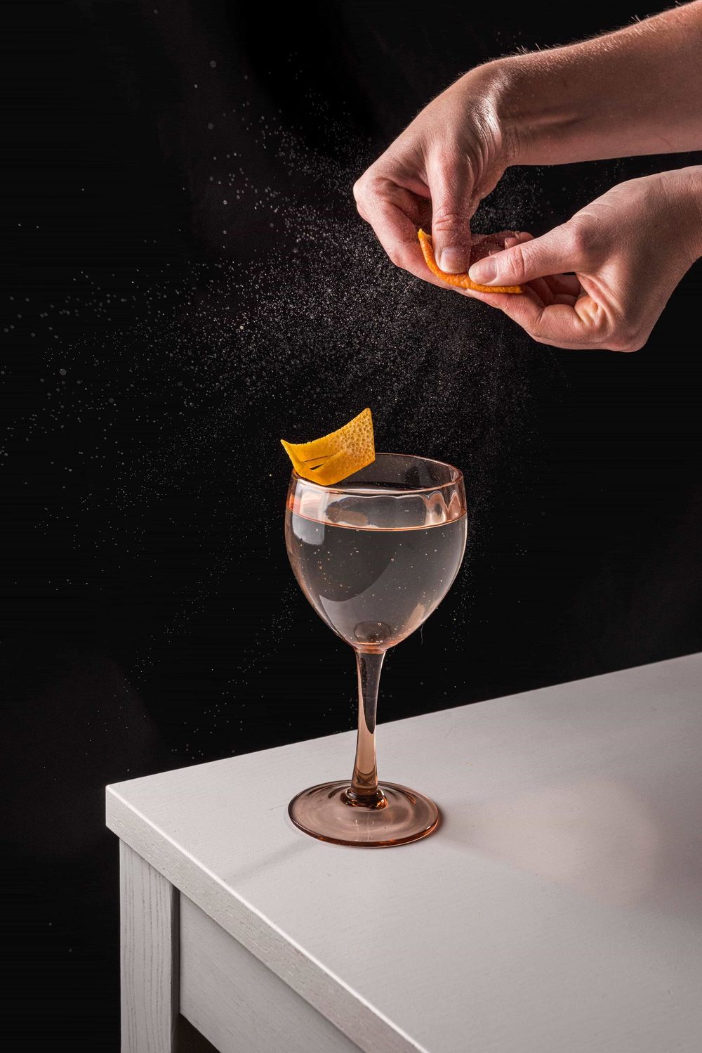 Zest shot photographié par Mélanie Rousselle, photographe boisson Ile de France