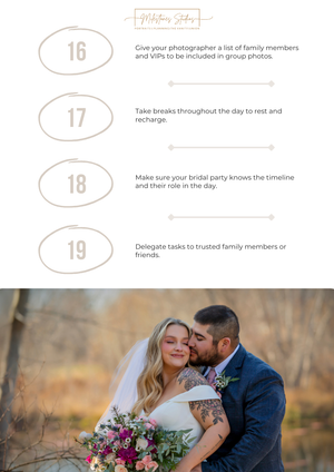 Stress free wedding day tips 16-19