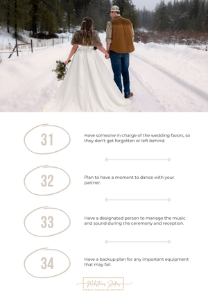 Stress free wedding day tips 31-34
