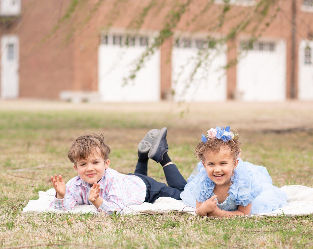 3rd Birthday Girl and Family Session with Grandparents at Frank Philips Home by Bartlesville Photographer Kristi Bray