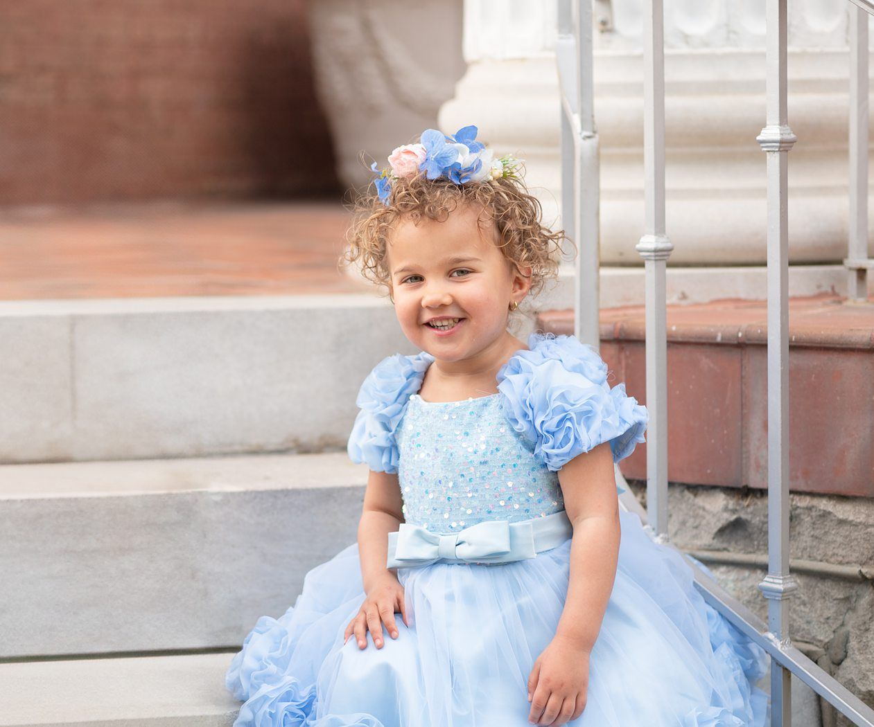 3rd Birthday Girl and Family Session with Grandparents at Frank Philips Home by Bartlesville Photographer Kristi Bray