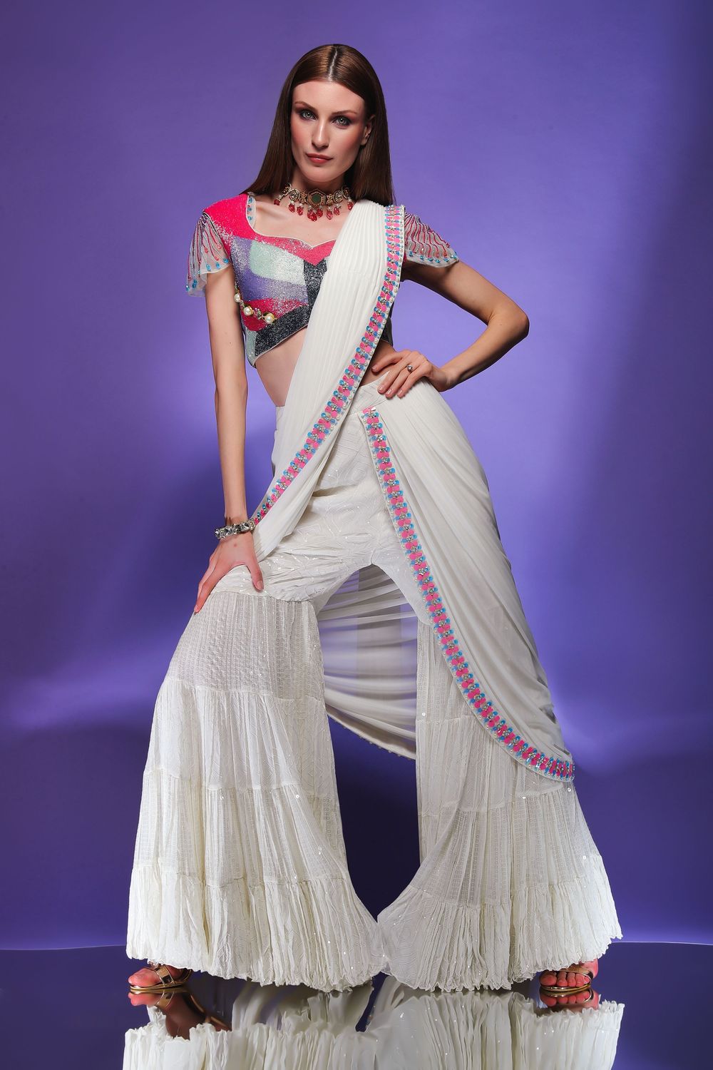 A garment fashion shoot at delhi best Aperture7studios