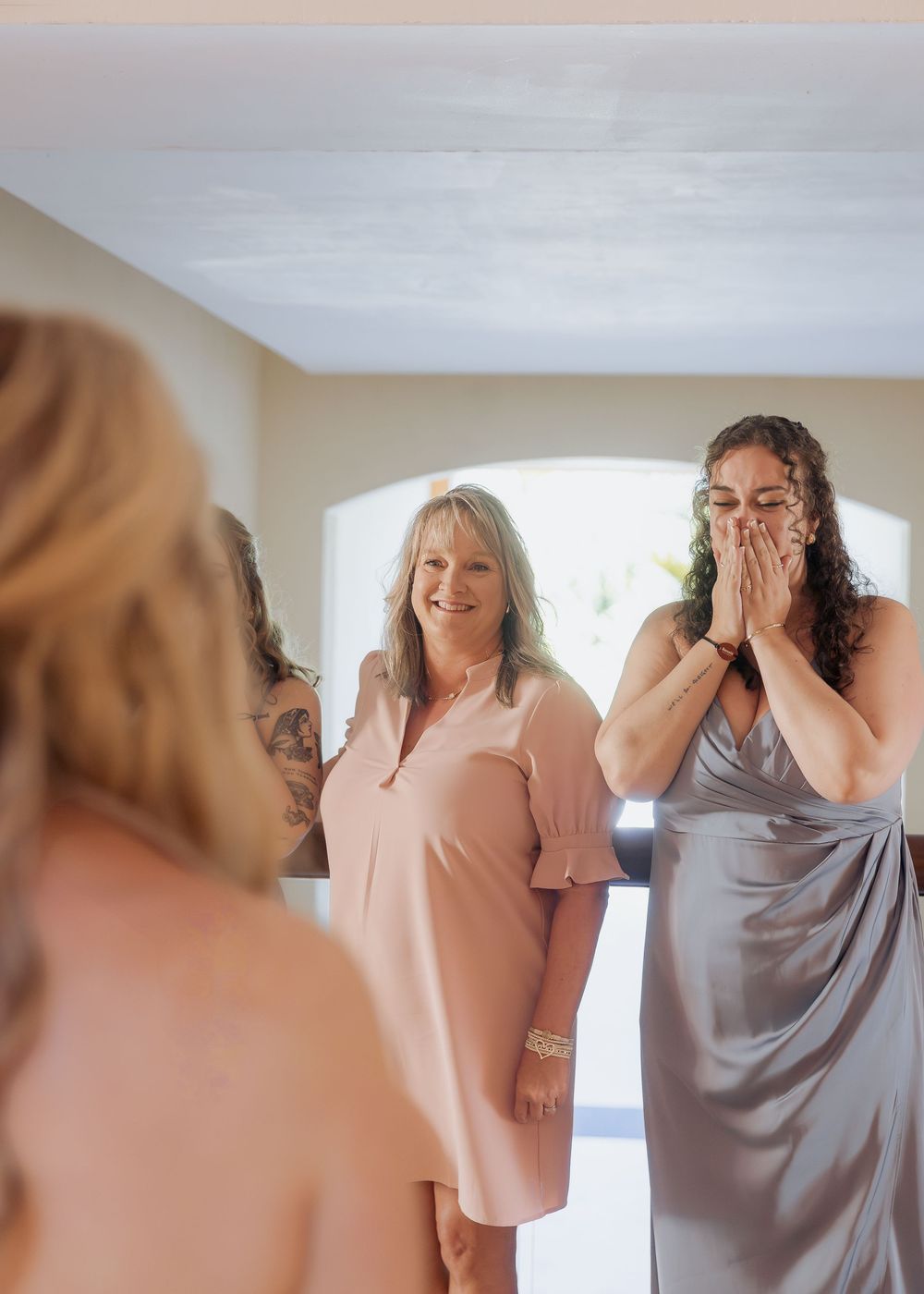 bride dress reveal wedding photography Mexico photographer Riviera Maya wedding elopement Barcelo Maya Beach Playa Del Carmen photography