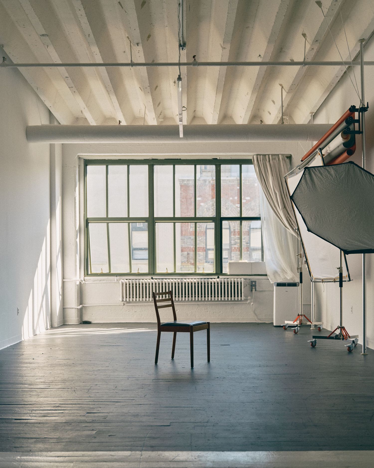 Photo of my spacious, beautiful studio in Brooklyn.