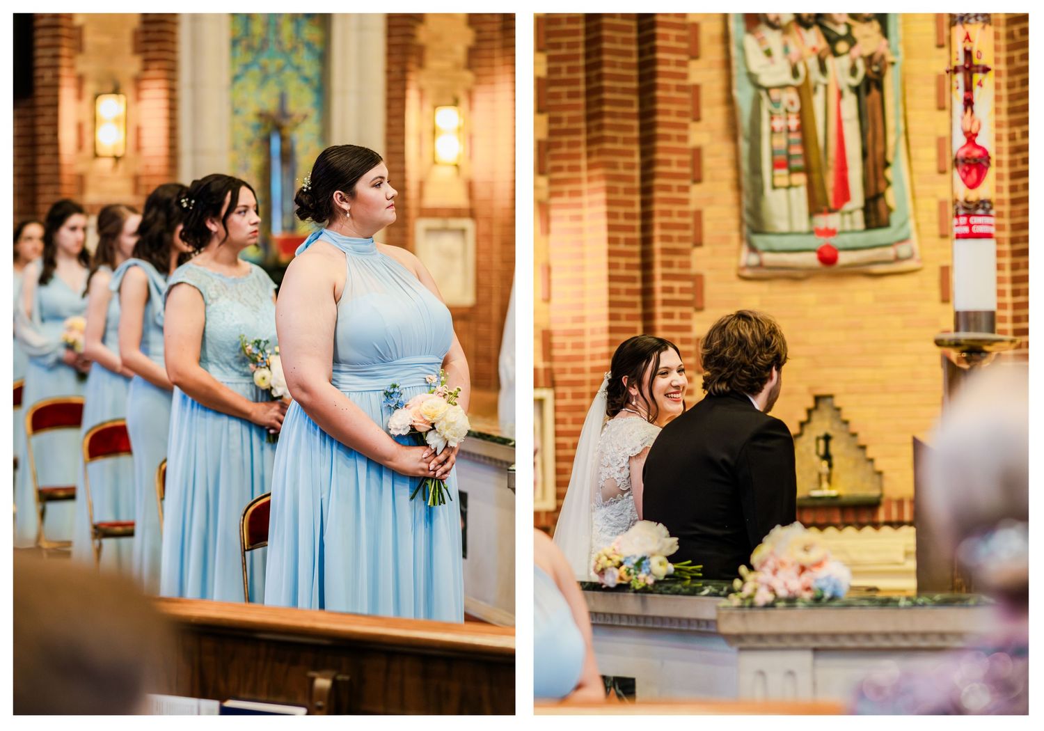 Wedding at Christ the King Parish in Tulsa Oklahoma.